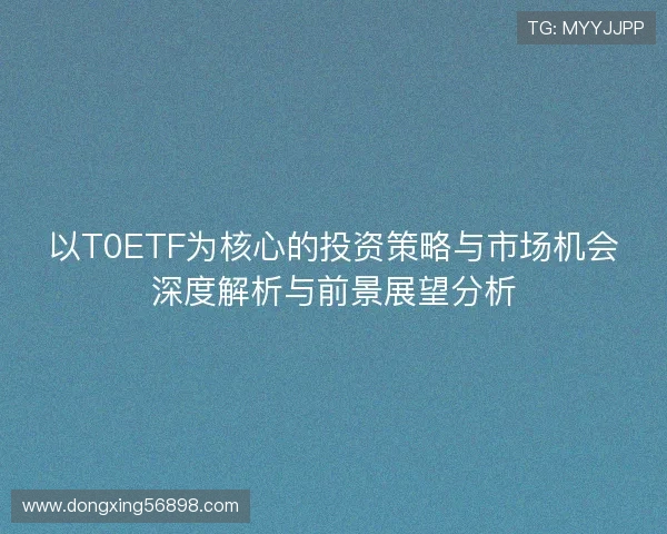以T0ETF为核心的投资策略与市场机会深度解析与前景展望分析